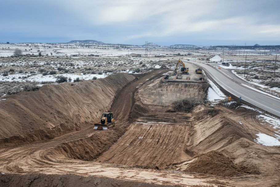 NMDOT Bridge Construction Site